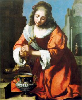 Johannes Vermeer : Saint Praxedis